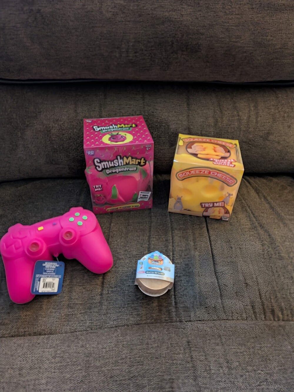 Dragon Fruit, Remote Control, Cheese, Dumpling And Squish Glitter Cloud